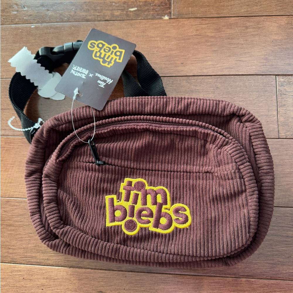 Tim Hortons Justin Bieber Tim biebs corduroy bag brand new